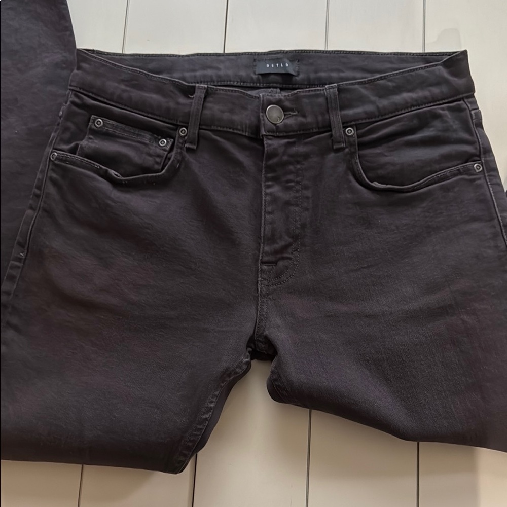 DSTLD Black Slim Jeans Classic Fit